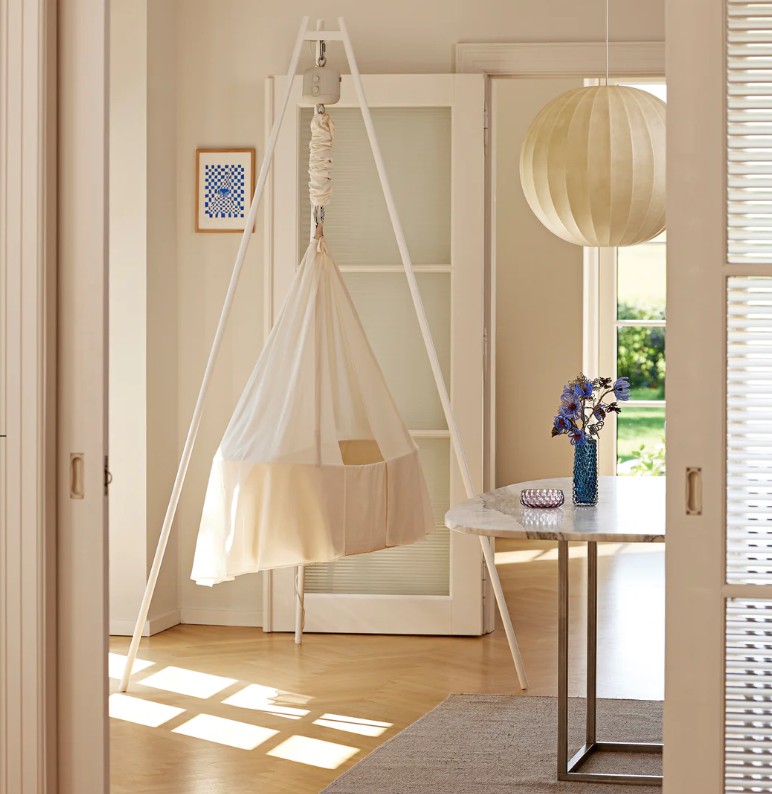 Závesná hojdacia kolíska Membantu z organickej bavlny